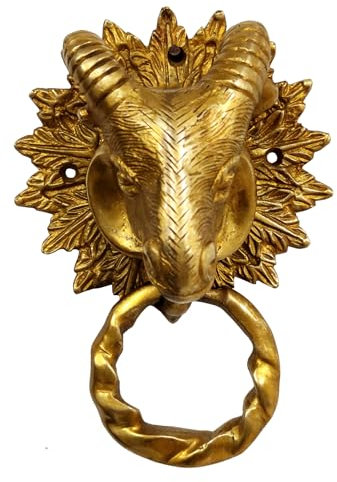 Purpledip 11017 - Battente per porta in ottone in metallo