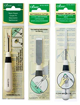 Clover Knopflochschneider mit Ahle Bündel Nahttrenner, 80, mehrere 3