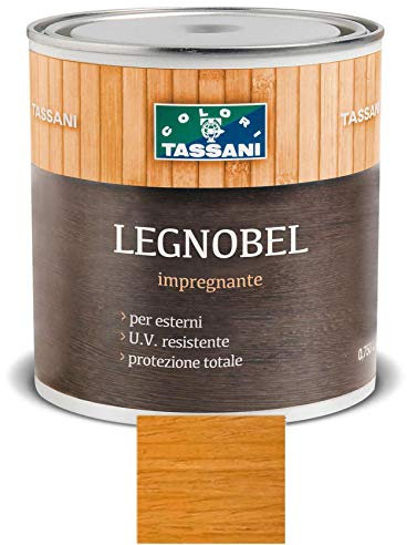 Legnobel Impregnante a Solvente Vernice per Legno Tassani 1 Lt - Varie Colorazioni (Douglas)