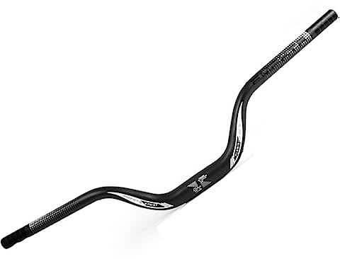 FukkeR MTB Riser Lenker Fahrradlenker 31.8mm 720/780mm Aluminiumlegierung extralanger Leichter Lenkerbügel robust Riser Bar für Fahrrad City Bike Rise 90mm (Color : Black, Size : 720mm)