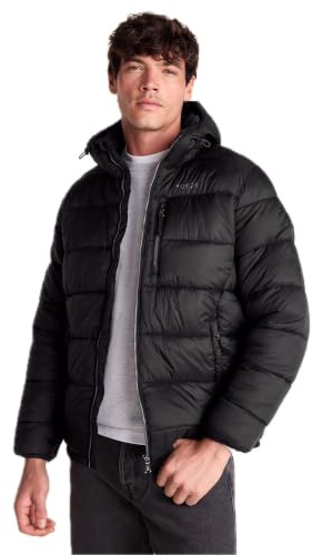 TOG24 Maloney Mens Padded Jacket Windproof Puffer Winter Insulated Quilted | Coat, Thermal, Lightweight, Adjustable hood, Zip pockets, Ribbed collar, Ribbed cuffs, Sustainable, Hiking, Skiing