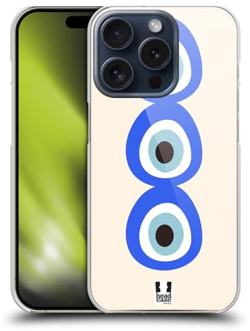 Head Case Designs Pila Mal de Ojo Carcasa rígida Compatible con Apple iPhone 15 Pro
