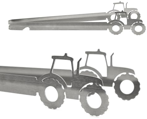 Grillzange Motiv Traktor, spülmaschinengeeignet, Geschenkidee, Männergeschenk, Landwirt, Bauer, Trekker, Bulldog