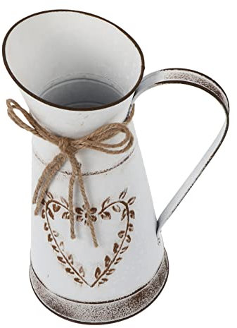 Didiseaon Vintage Heart Shaped Flower Pot Rustic for Flower Arrangement Home Office Decor