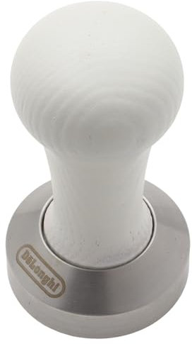 Cafetera Delonghi Tamper 51mm Acero Inoxidable y Madera Blanca