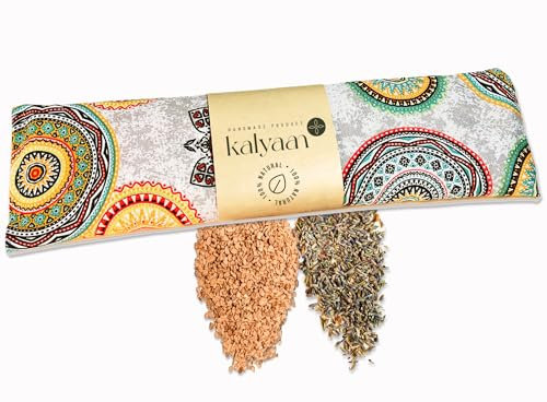KALYAAN Plus - Wärmekissen Mikrowelle (45x12) Kirschkernkissen – Körnerkissen - Kirschkernkissen Kikrowelle – nacken - Kälte und Wärme - für Nacken und Schultern - ökologische Herstellung