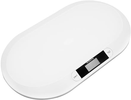 WEvalMC Báscula digital de baño con capacidad de peso de 20 kg para bebés, conejos corporales, gatos, perros