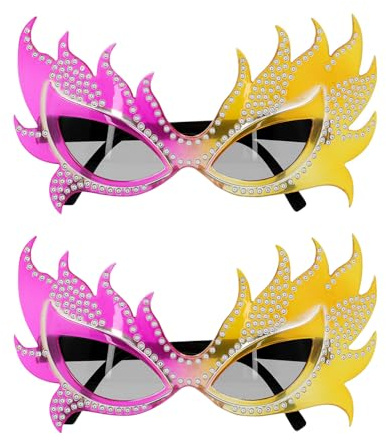 Boland - Partybrille Extravaganza, 2 Stück | Brillen ohne Sehstärke für Erwachsene als Accessoire für Festival, Karneval, Kostüme und Mottopartys