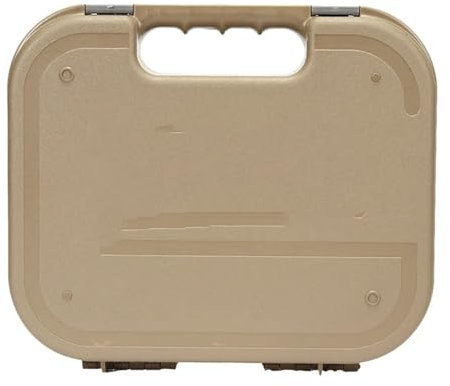 Casseforti Custodia per Pistola Glock Kublai Pistola Box Valigia Tattica per Pistola Cannocchiali per Fucile Ottica da Caccia Accessori Cassaforte antifurto(Tan ABS Box)