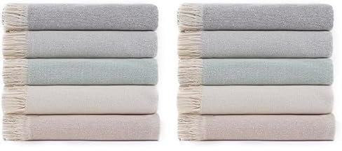 Todocama - Colcha Multiusos Sofa, Manta Foulard, Plaid para Cama, Cubresofa Cubrecama, Jarapas, Fabricado en España, Lisa. (230x260cm, Gris Oscuro) (Paquete de 2)