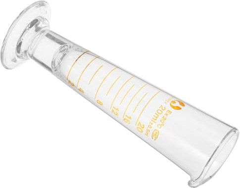 Alipis Vaso Medidor de Vidrio Triangular 1pieza Cristalería de Alta Precisión Equipamiento Científico Experimentos de Vaso