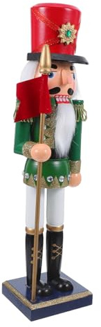 IMIKEYA Adornos De Cascanueces De Madera Pintados Mano Figuras De Soldados Cascanueces para Decoraciones Navideñas para Fiestas De Navidad