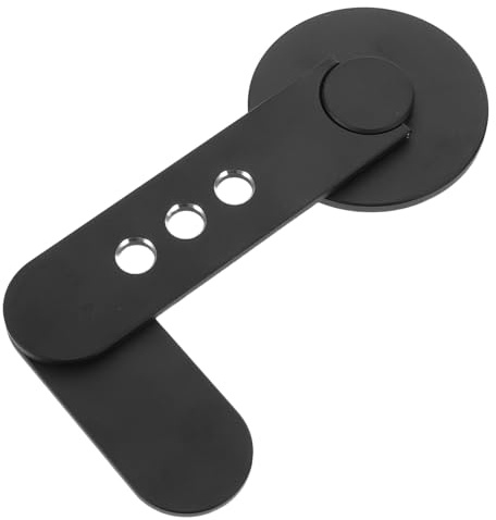 OSOLADY Soporte Magnético Lateral Ajustable para Portátil y Teléfono Móvil, Clip Plegable Negro para Monitor, Compatible Smartphones, Uso Manos Libres para Oficina y Estudio