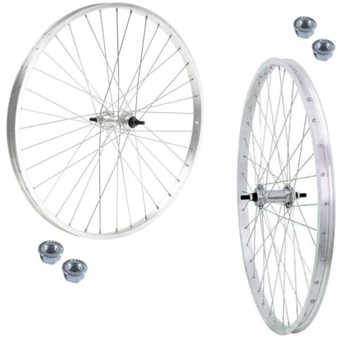 COPPIA RUOTE/CERCHI ANTERIORE + POSTERIORE 26 X 1. 3/8 BICI 7 VELOCITÀ OLANDA BICICLETTA CITY BIKE C2638AST+C2638PS7
