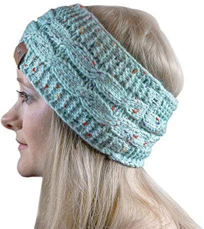 cosey- gefüttertes weiches Strick Stirnband mit Innenfleece in verschiedenen Designs