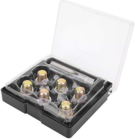 DEWIN Reparatursatz Ölablassschraube M13,Gewindereparatursatz für Ölwannenschrauben Oelablassschraube Nachfädeln Werkzeug M13 x 1,25 mm
