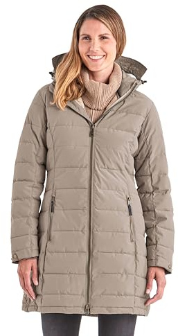 Killtec Parka da donna Gw 13 Wmn Qltd Prk funzionale parka con cappuccio rimovibile, Donna, Parka funzionale con cappuccio rimovibile, 37503-000, beige chiaro, 44
