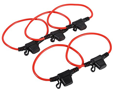 Headerbs In Line Blade Säkringshållare, 5 St Bil Inline Blade Säkringshållare Vattentät Stänksäker Liten Storlek 12V 30A