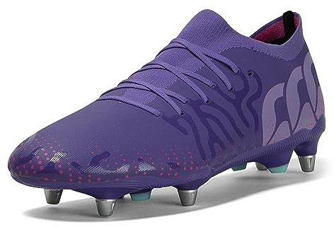Canterbury Speed Pro Soft Ground, Botas de Rugby Hombre, Prism Violet Verbena, 36 EU