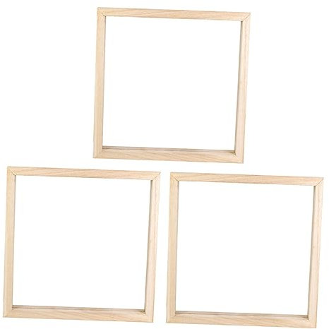 TOPPERFUN Holz-fotorahmen Aus Acrylglas 3er-set 20 X 20 Cm Künstlerische Bilderrahmen Für Jungen Mädchen Und Erwachsene