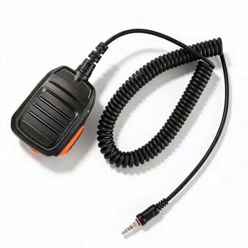 Walkie Talkie Handlautsprechermikrofon für IC M33 IC M35 M33 M25 usw., Professionelles Wasserdichtes 2 Wege Funkmikrofon.