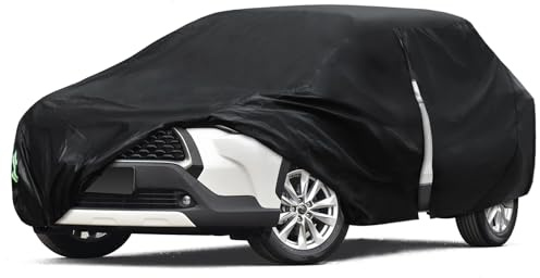 6 Layers Car Cover Waterproof All Weather for Automobiles, SUV Size A6 Universal Fit for Toyota RAV4 /4Runner, Honda CRV, Hyundai Santa Fe, Nissan Rogue, Audi Q5 (182-190 inch)