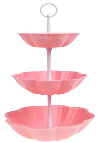 GowavY Dessert Stands Three Tier Fruit Bowl Cupcake Container Party Buffet Rack for Housewarming Celebrations Family Reunions