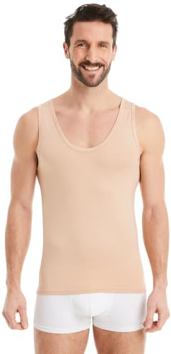 Finn business undertröja herr ärmlös linne, Hudfärg, 3XL