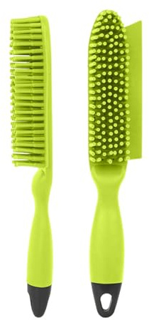Acpetdr Green Pet Hair Removal Brush 2 in 1 Rubber Bristle Brush for Dogs and Cats for Pet's Hair Furniture Carpets and Car Seats(1 Pack)