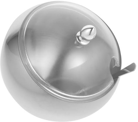 Alipis Schüssel Aus Edelstahl Mit Deckel Für Gewürze Salz Sojasauce Und Mehr Robust Und Langlebig Für Küche Party Und Buffet Mit Praktischer Schrägenöffnung