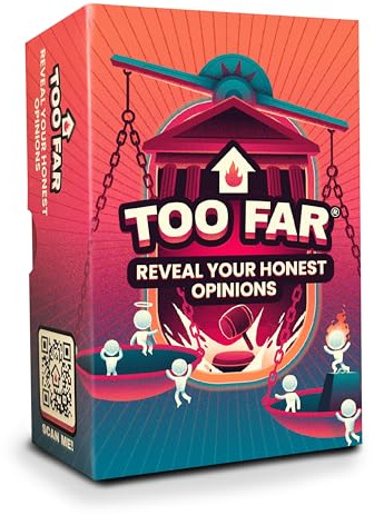 The Sidemen TOO FAR Card Game | The Morally Outrageous Funniest Party Card Game | By the Sidemen | Reveal Your Honest Opinions, Judge the Confession and Catch the Liar | For Teens, Adults, 16+