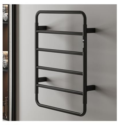 RUHEN Scaldasalviette in Acciaio Inox, scaldasalviette a Riscaldamento rapido, scaldasalviette Elettrico a Parete per asciugare Asciugamani e Indumenti, Oro, cablato