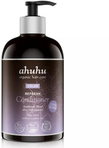 ahuhu COLOR REFRESH Conditioner Cool Blond (500ml) – Conditioner Haar Mit Innovativer Pflegeformel, Neutralisiert Gelbstich, Haarpflege Für Natürlich Blond & Graues Haar