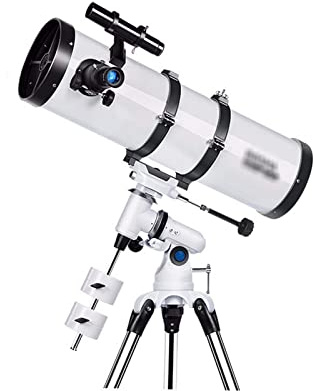ZCCZJS Télescope de télescope, télescope de réflecteur pour débutants, Optique en Verre entièrement enrobée, Hauteur réglable, télescope de télescope Compact et Portable