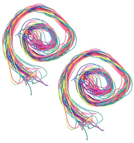 Veemoon 60stücke Pack Haarbänder Bunte Flechtschnur mit Farbverlauf Haarzöpfe für Mädchen und Frauen Flechtzubehör für Diy-frisuren und Styling-accessoires
