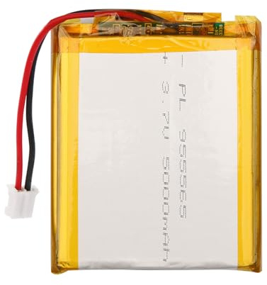 Batterie LiPo 3,7V 5000mAh 955565 avec câble JST – Batterie lithium polymère rechargeable pour enceintes Bluetooth, projets DIY et appareils électroniques