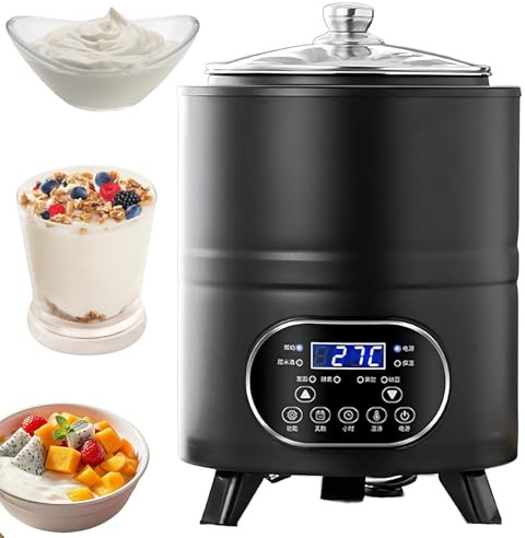 Yogurt Maker Machine 8L/12L Large Capacity Yoghurt Maker Fermentation Machine for Home & Commercial, Automatic Temperature Control & Timer