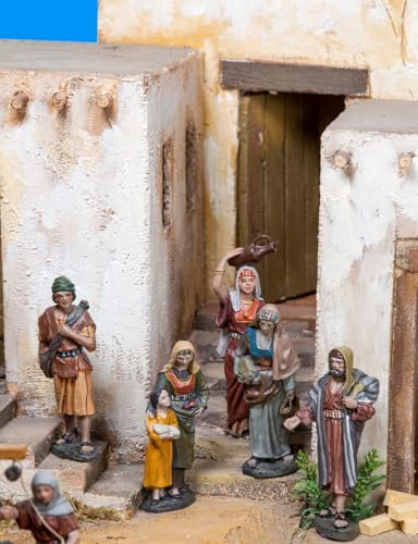 Triciclo Editores Figuras Pastores del Camino |Figuras de Belén |Serie 11cm| Diseñadas por José Luis Mayo |Decoración Navideña |Nacimiento