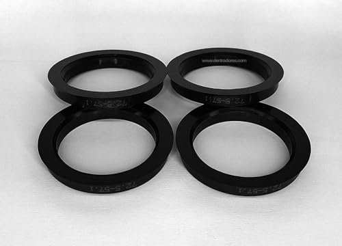 Centradores 4 LLANTA 72.5-57.1 Aros para Llantas ACEV ARTEC ASA BINNO BOSSEN BORBET ICW RH SMOOR STILAUTO