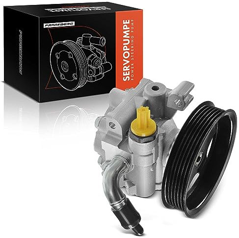 Frankberg Power Steering Pump Steering System Hydraulic Pump with pulleys Compatible with Tourneo Connect I4 1.8L 2002-2013 Transit Connect P65_ P70_ P80_ I4 1.8L 2002-2013 Diesel Replace# 1332451