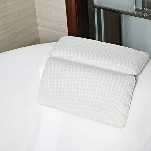 HAIBI Badewannenkissen, Spa Bad Kissen Wasserdicht rutschfest Bad Kissen Saugnäpfe Extra Weiche Kopfstütze