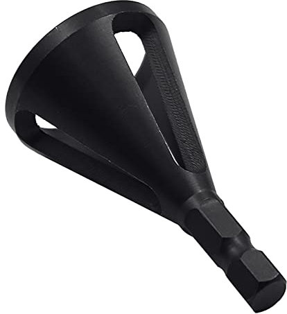 SYHML-SHOP Deburring Drill Bit,1/4 Hex Shank Stainless Steel Deburring External Chamfer Tool Bit Remove Burr Repairs Tools (Color : Black Hexagon)