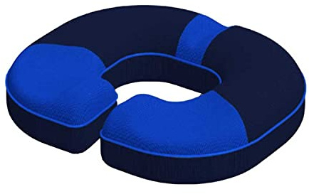 PeiBan Prostata Kissen, sitzring hämorrhoiden, Memory Foam, Sitzkissen orthopädisch für Steißbein-, Ischias- und Hüftschmerzen, in Ihrem Autositz, Bürostuhl und Rollstuhl (Blue)