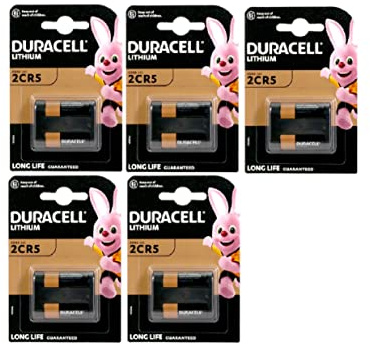 Duracell 245, 2CR5, Lithium 6V - 5 Batterien