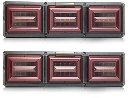 ANATUM Rücklicht für LKW-Anhänger 2 Stück Für Die Meisten Anhänger LKW Wohnwagen Boot Auto Rücklicht 12 V/24 V (Größe : 24V)
