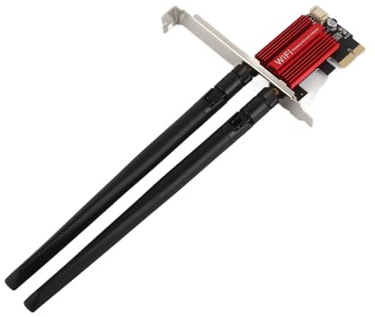 Tarjeta WiFi PCIe 7260AC Pro, Adaptador de Red Inalámbrico de Doble Banda 2.4/5 GHz, 1200 Mbps con Bluetooth 4.0 para PC, Compatible con 7, 8, 10, 11