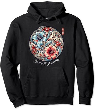 Lys araignée rouge bleu en style esthétique vintage grunge Sweat à Capuche