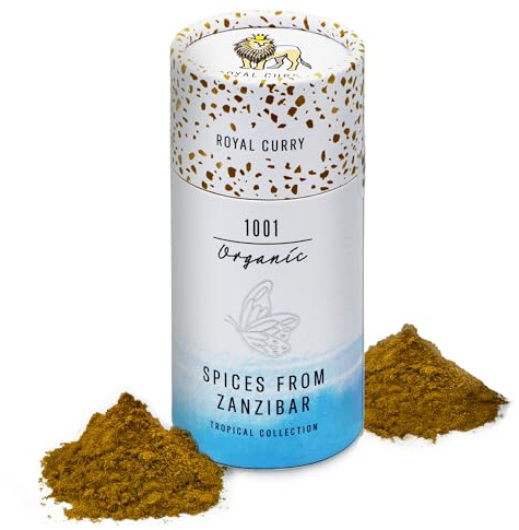 1001 Organic Curry-Pulver aus Sansibar 45 g - frischer Curry gemahlen - aromatisches Gewürz - Gewürz Pulver Spices Gewürzmischung, fein gemahlen & naturbelassen, zum kochen backen grillen & würzen