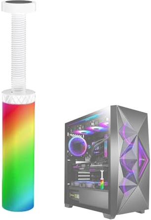 Soporte de tarjeta gráfica ARGB | Soporte de tarjeta gráfica ARGB de 5 V y 3 pines | Con luces LED, aleación de aluminio, altura ajustable para placa base