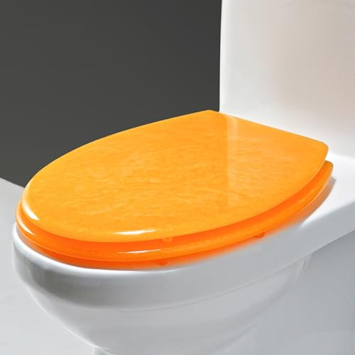 Unikicool Toilettendeckel,Toilettensitz Aus Kunstharz,WC Sitz Glitzer,WC Sitz Mit Absenkautomatik,Glitzer Toilettendeckel Aus Kunstharz,Abnehmbarer Toilettensitz Mit Schnellverschluss